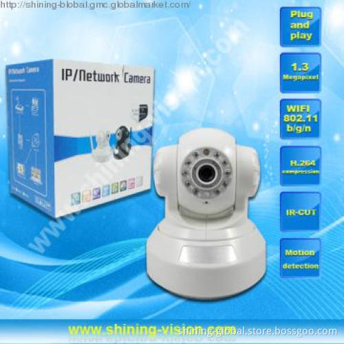 H.264 P2P ip camera,home security camera,motion detection,night visi